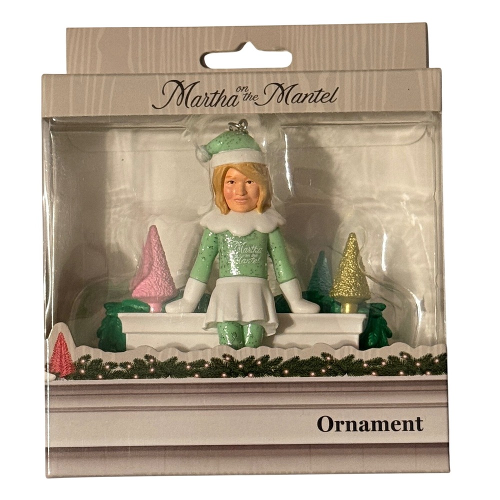 Martha Stewart Martha on the Mantel Christmas Ornament CultureFly UGQ005AWT NEW